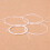 12 piece white nylon ukulele string set 3