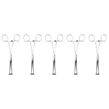 5X Septum Tweezers Stainless Steel Needle Clamp, Body Piercing Tool Professional Puncture Tool for Eyebrow Piercing