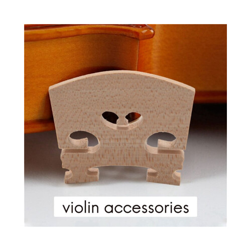25 Pieces Maple 4/4 Full Size Violin Bridge Qin Code Violin Accessories 2