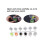 25 strips, 150 pots, empty paint strips, paint cups, 10 ml paint pots, transparent plastic storage containers 2