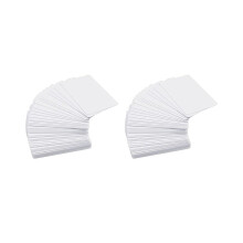 Verpakking van 100 stuks hoogwaardige PVC-kaarten, blanco, CR80 30Mil, witte plastic kaarten van grafische