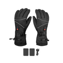 1 pair of thermal gloves, windproof, electrically heated gloves for men and women, for skiing, cycling, motorcycling