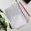 24-delige map met ritssluiting van gaas, documentenmap, map met plastic ritssluiting, A4-formaat, voor 3