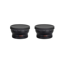 2 stuks 58mm 0.45x converter met groothoeklens en macro-opzetstuk voor Rebel T6, T6I, SL1, T5, T5I,