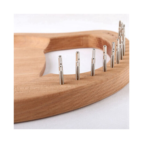 21-piece tuning pins with L-shaped tuning key for lyre harp strings and other primitive stringed instruments 1