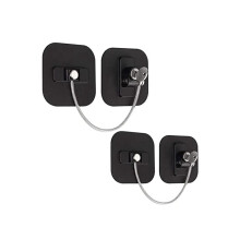 2 refrigerator door locks with key, freezer locks, childproof refrigerator locks, safety locks, no drilling required