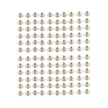 120 Pieces Bee Embroidered Patches, Cute Iron-On Embroidered Appliques Decoration Sewing Patches for Clothing DIY Patches