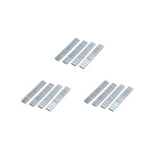 12 zelfklevende balanceerstrips voor auto- en vrachtwagenbanden, 60 g (2,1 oz), zilverkleurig