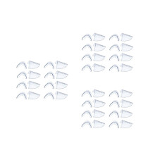 24 Pairs of Protective Eyeglass Side Shields, Transparent Side Shields for Protective Eyeglasses - Fits Most Glasses (M-L)