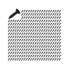 200 Stück Schlagbrettschrauben 3 mm für Strat-Gitarren (Schwarz)