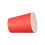 200 paper cups (9 oz) - Solid color birthday party tableware catering (Red) 3