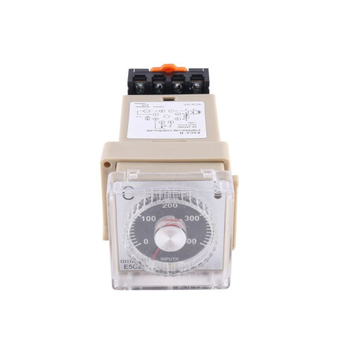2 PIECES E5C2 Guide rail type temperature controller 220 V 0 - 399 Digital display pointer control switch (B) 2
