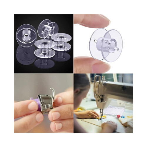 25-piece sewing machine bobbin set, universal plastic sewing machine bobbins with storage box 2
