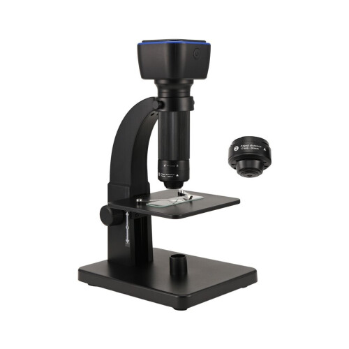 2000X Biological Digital Microscope WiFi USB Microscope with Digital and Microbial Lens and 11 Adjustable LEDs