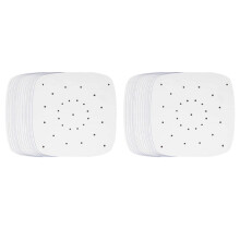 200 stuks geperforeerd, ongebleekt, vierkant bakpapier voor de airfryer.
