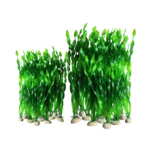 20 stuks kunstmatige decoratieve aquariumplanten van plastic (20 stuks groen)