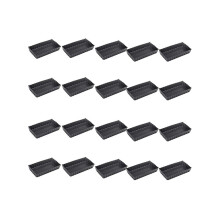 20-Piece Rectangular Non-Stick Cake Pans, Tart Cake Pans, Removable Bottoms, Non-Stick Quiche Pans, Heavy Duty Pizza Pans