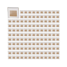 200 Kraftpapierboxen mit Sichtfenster, Geschenkverpackungen, Geschenkschachteln für selbstgemachte Seife,