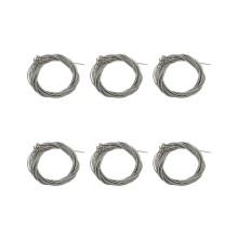 24-teiliges Set aus Edelstahl-Bass-Gitarrensaiten, Zubehör, silberplattiert, Basis-Gitarrenmusikzubehör