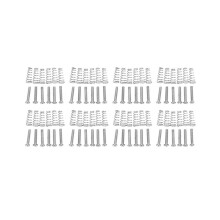 24-teiliges Tremolo-Set für E-Gitarren mit Saitenreiterhalterung, konischer Feder und Schrauben, silberfarben