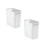 2-pack plastic bins, classic waste container for bathroom, bedroom, kitchen, home office 1