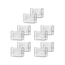 10-pack of chair covers for hair salons, transparent, square chair back covers for most standard chairs