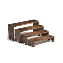 1 Set große, mehrstöckige Holz-Präsentationsständer für Einzelhändler, Veranstaltungen, stapelbare Cupcake-Ständer