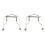2x Harmonica Neck Holder 10 Holes Blues Harp Harmonica Stand Harmonic Rack - Silver 1
