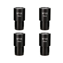 4X 10X Mikroskop Okular Weit Winkel Optische Linsen Adapter Feld 18mm Professionelle Okular Linse Standard