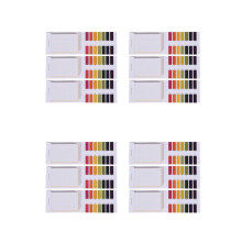 12 sets of 240 strips each of Professional pH 1-14 litmus paper pH test strips for water, cosmetics, and soil, with control card