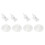 4 pieces 47mm clear plastic wall suction cup clip clamp 1