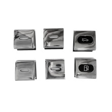 1 Satz Fensterheberknöpfe, Türschalterabdeckung für Bentley Continental GT 2004–2017, elektrischer Fensterheber,