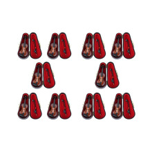 10er-Pack Geschenk-Miniatur-Violinen-Nachbildungen mit Etui, 8 x 3 cm