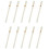 10x Student White Plastic 8 Hole Flute Recorders with a Cleaning Pen 1