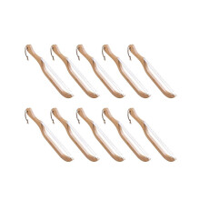 10er-Set Brotschneider aus Holz, 40 cm, gezahnt, mit Holzgriff, ideal für selbstgebackenes Brot und