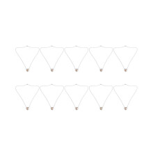 10x Dubbele Hart Roségouden Crematie Urn Kettinghanger Trechter Vulset Herdenking As