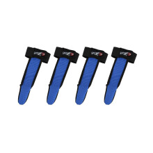 4x Giessen handschoen met vingerbescherming, stabiel, geschikt voor zeevliegen en karpervissen, blauw