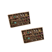 1:12 Miniatuur sieradenrekje, miniatuur kristallenrekje, miniatuur decoratie voor poppenhuis, printerlade,