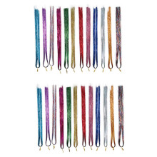 Set van 2 haartinselstrengen, haartinsel extensions, feeënhaartinselset (12 kleuren)