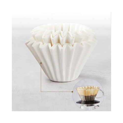 200 bitar kaffefilterpapper, droppfilterpapper, kakform, filterkopp, oljebeständig muffinsinsats, bakform 2