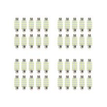 40 Stück 16-Zoll-Torpedo-Autolampen LED SMD 3528 42 mm - weiß