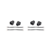 4 RJ11-telefoonkabelverdelers, 15 cm kabel, 6P4C, 2 poorten, telefoonkabelverdeleradapter