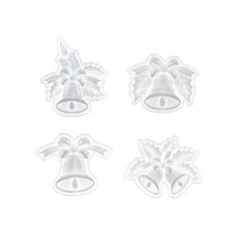 4-delars set DIY julklocka ornament silikonformar harts hantverk gjutformar handgjorda heminredning