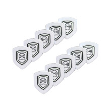 10 NFC-RFID-Kontrollpunktkarten 13,56 MHz FM11RF08 Antimetall 70 x 60 mm Leuchtende Inspektionsaufkleber