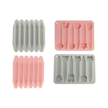 4-pack blandade kritformar, hålrum, 3D-kritform, silikonform, triangelform, silikonchokladform