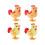 4-Pack Bouncing Plush Toys for Toddlers, Bouncing Easter Rooster 1