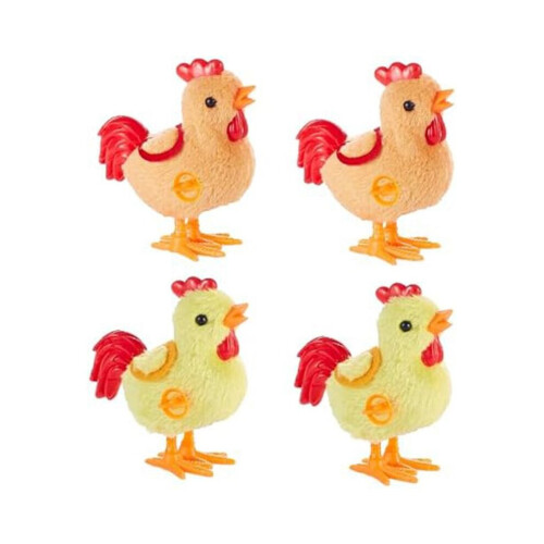 4-Pack Bouncing Plush Toys for Toddlers, Bouncing Easter Rooster