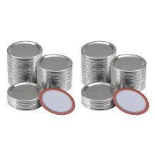 200 stuks standaard deksels voor weckpotten en inmaakpotten met een opening van 70 mm, herbruikbare