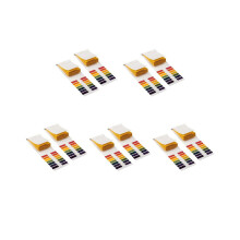10 sets of 160 strips, pH litmus paper, pH test strips for water, cosmetics, and soil, with controller card