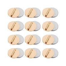12-delige set met speld-broche-adapters, magnetische metalen speldsluitingen, veilige broche-adapter